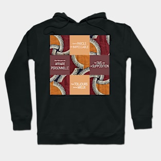 The Toltec agreements deco wax fabric from Africa Hoodie